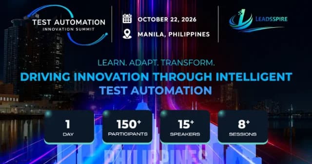 Test Automation Innovation Summit 2026 | Manila