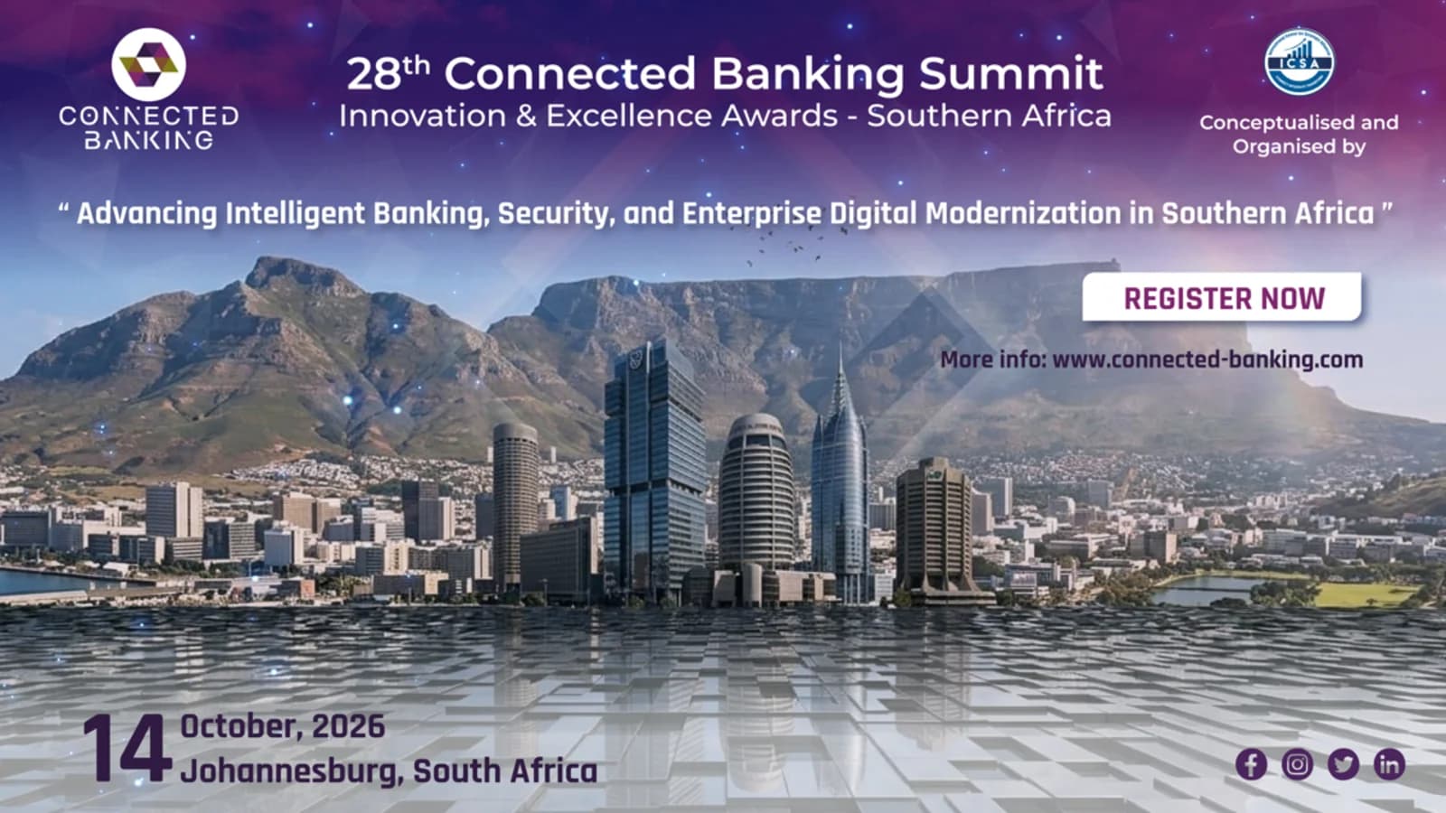 Banking Reimagined: Johannesburg to Host 28th Connected Banking Summit as Southern Africa Races Toward Digital-First Finance